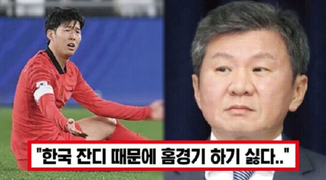 “잔디 관리는 기본인데..” 손흥민, 기본인 잔디 관리 조차 못하는 축협 정몽규 무능함에 못참고 날린 뼈있는 일침